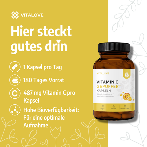 Buffered Vitamin C - 180 Capsules