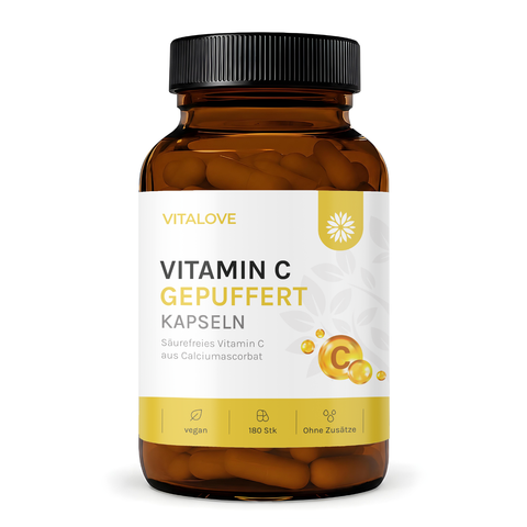 Vitamin C gepuffert – 180 Kapseln