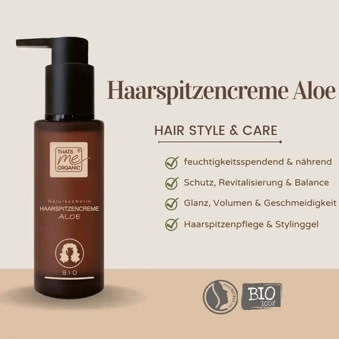 BIO-Haarspitzencreme Aloe 24/7 Haarfestiger, Pflege + Stylinggel 100ml – VITALOVE