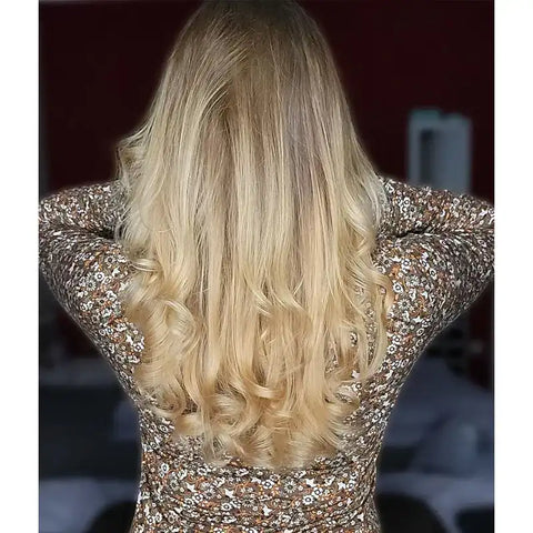 Tinta per capelli vegetale professionale SET biondo chiaro caldo "warm light blond"