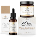 Das Kinder Set | Manuka Honig MGO 400 + Propolis Tinktur (alkoholfrei) - VITALOVE - Naturprodukte