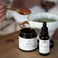 Das Kinder Set | Manuka Honig MGO 400 + Propolis Tinktur (alkoholfrei) - VITALOVE - Naturprodukte
