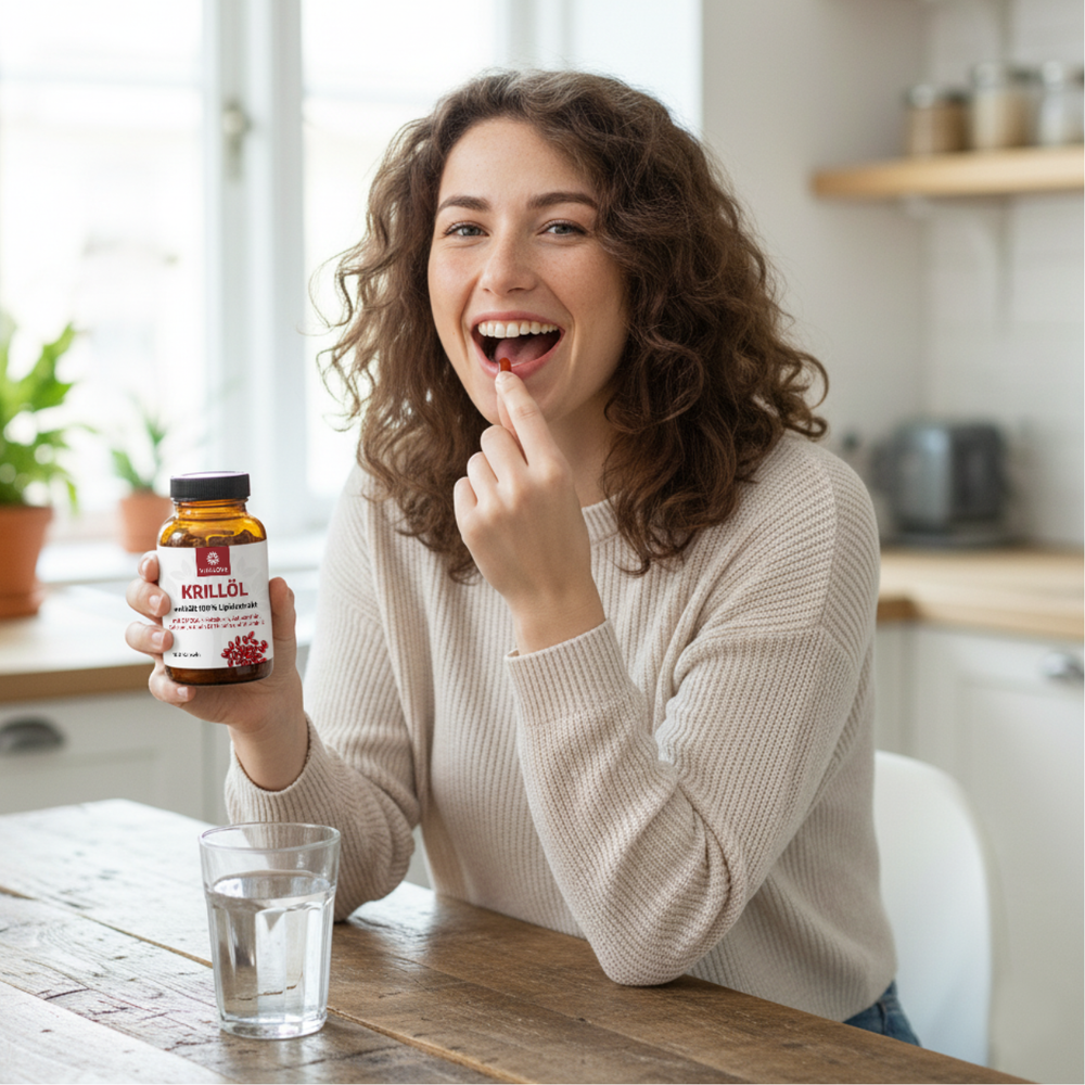 Softgel capsule di olio di krill (estratto lipidico al 100%) – 100 capsule softgel