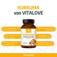Capsule Curcuma Forte (con pepe nero) – 100 capsule