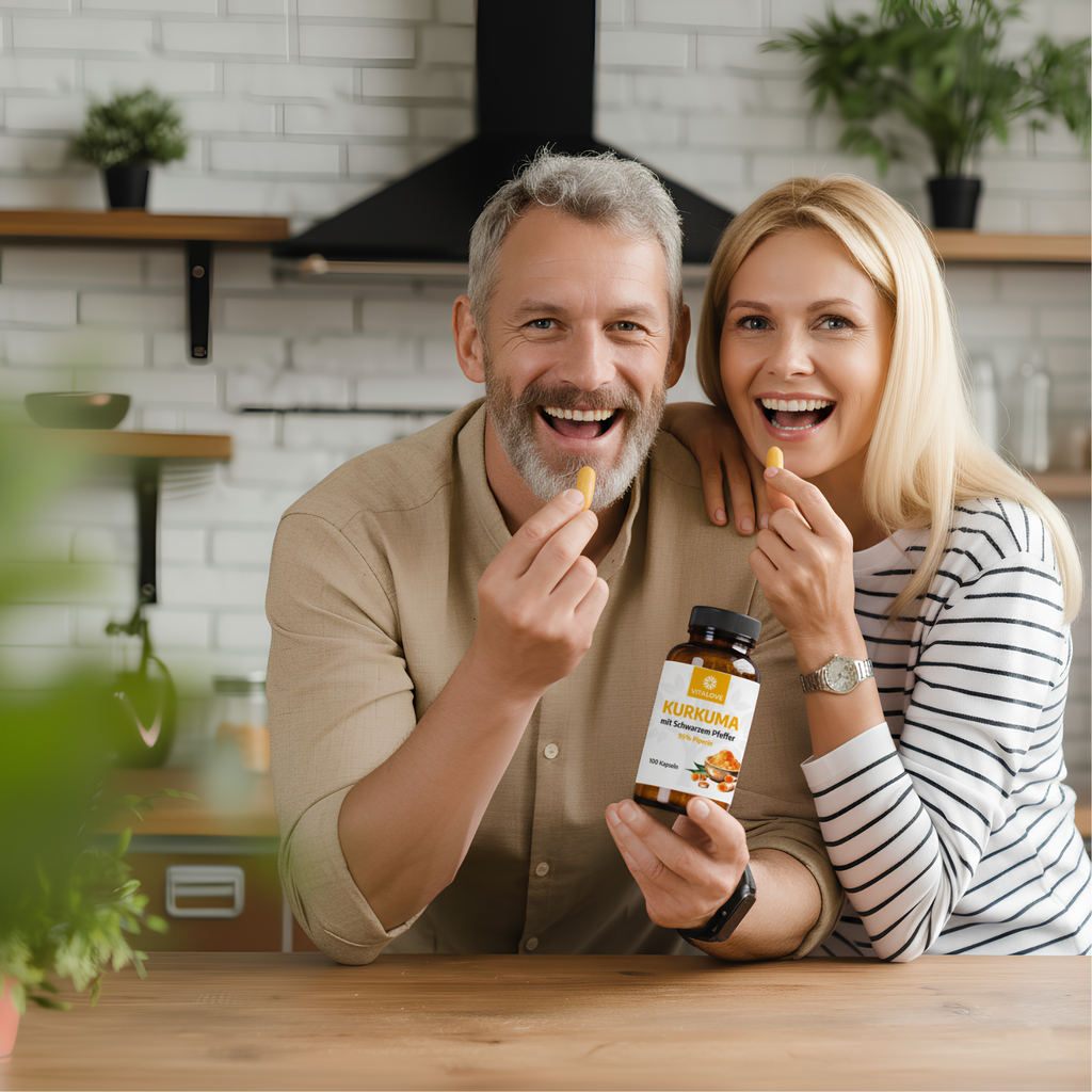 Kurkuma FORTE - mit schwarzem Pfeffer - 100 Kapseln
