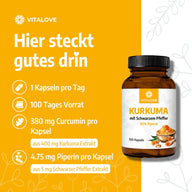 Capsule Curcuma Forte (con pepe nero) – 100 capsule