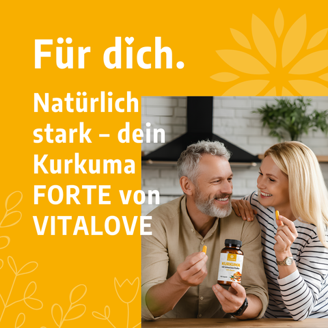 Kurkuma FORTE - mit schwarzem Pfeffer - 100 Kapseln