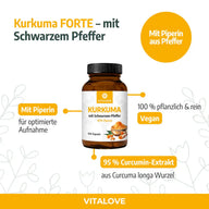 Capsule Curcuma Forte (con pepe nero) – 100 capsule