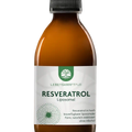 Braune Flasche LEBENSKRAFTPUR Resveratrol Liposomal 250ml mit weiß-grünem Etikett