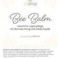 Bee Balm - natürlicher Lippenpflegebalsam mit Manuka Honig, Gelée Royale & Retinol - VITALOVE - Naturprodukte