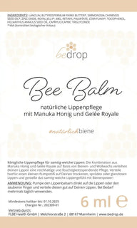 Bee Balm - natürlicher Lippenpflegebalsam mit Manuka Honig, Gelée Royale & Retinol - VITALOVE - Naturprodukte