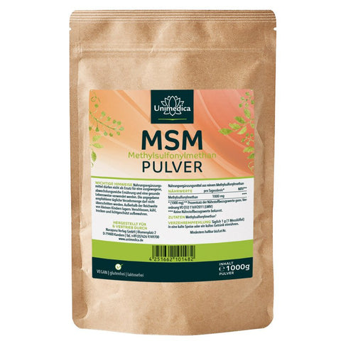 MSM Pulver - 1000 mg pro Tagesdosis - 1000 g