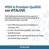 MSM Tabletten aus Rohstoff mit feiner Partikelgrösse