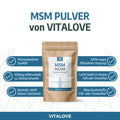 MSM Pulver mit 99,9 % Reinheit – Produktansicht