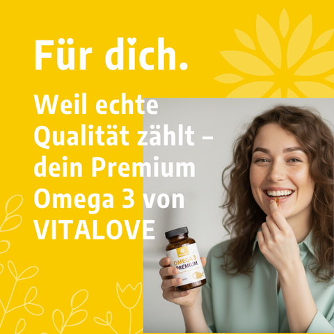 Omega 3 - Premium Fischöl mit 240 mg EPA und 320 mg DHA - 90 Kapseln