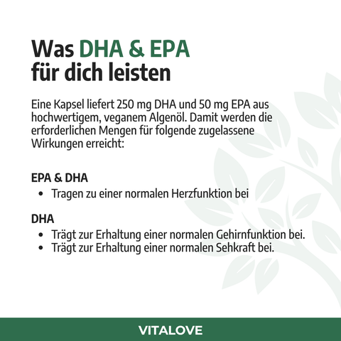 Omega 3 Algenöl Kapseln mit EPA und DHA – 90 Kapseln