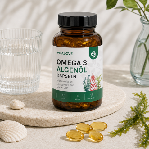 Omega 3 Algenöl Kapseln mit EPA und DHA – 90 Kapseln