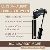 Mascara Bio "Long Definition" per ciglia lunghe e definite | Mascara | Cosmetico naturale