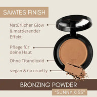Bronzing Powder Sunny Kiss - Natural Organic Tinting Powder for a Radiant, Sun-Kissed Complexion