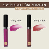 Lucidalabbra Biologico Shiny Pink + Shiny Nude – Nutriente, Coprente + Cruelty-Free | Cosmetici Naturali