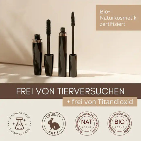 Organic Mascara "Mega Volume Mascara" for Extra Voluminous Lashes | Mascara | Natural Cosmetics