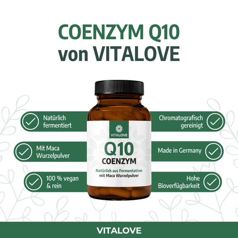 Coenzym Q10 Kapseln mit Maca Wurzelpulver