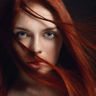 SET di tinture professionali per capelli vegetali "Rosso rubino caldo"