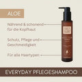 Braune Flasche That's me Organic Aloe Shampoo, Naturkosmetik, geeignet für alle Haartypen.