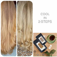 Tinta vegetale professionale biondo freddo "cool summer blond in 2-Steps" 2 ricariche da 90 g