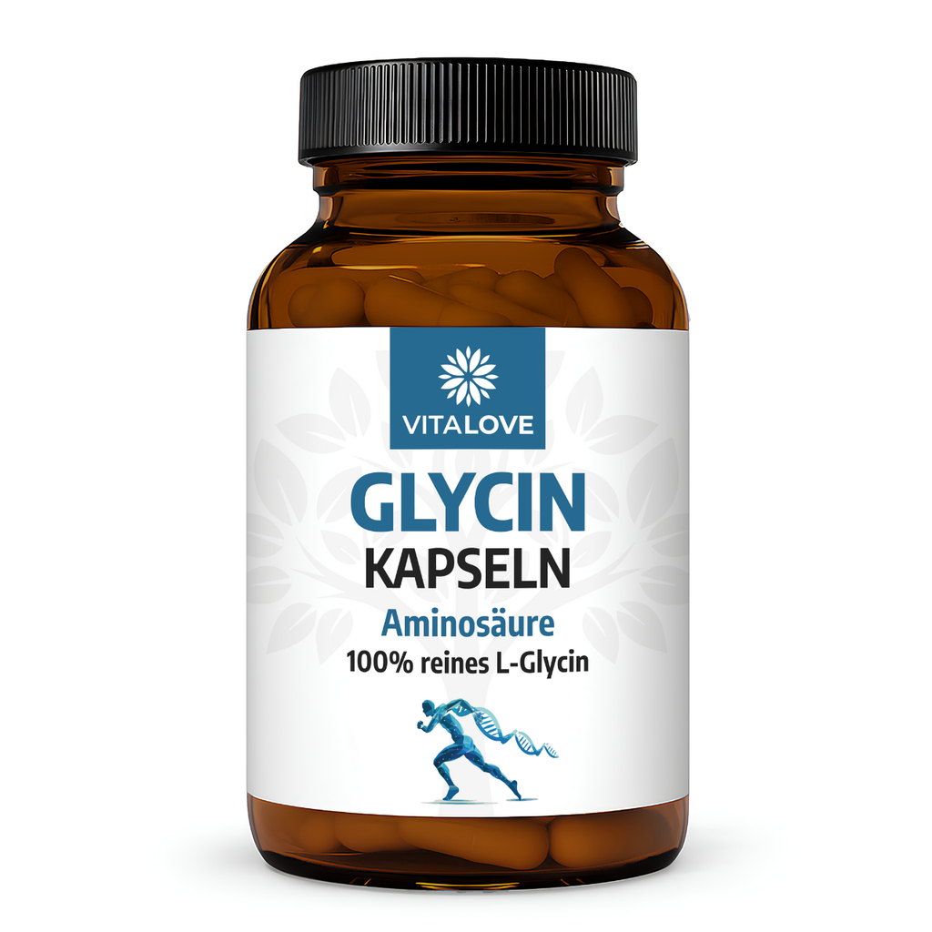 Glycin Kapseln – 100% reines L-Glycin (180 Kapseln)