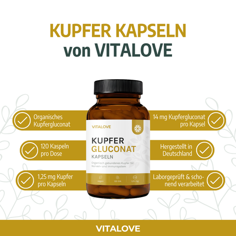 Vorteile der VITALOVE Kupfer Kapseln im Überblick