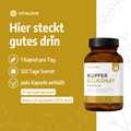 Inhaltsstoffe und Dosierung der VITALOVE Kupfer Kapseln