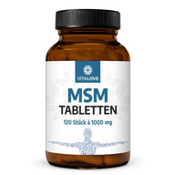 MSM Tabletten mit 1000 mg MSM von VITALOVE