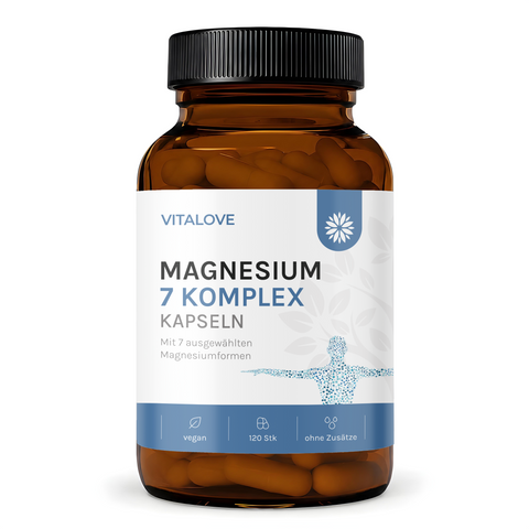 Magnesium 7 Komplex Kapseln – 7 Magnesiumformen – 120 Kapseln