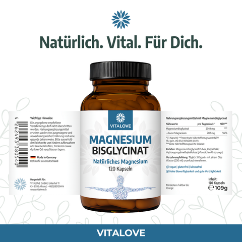 Magnesium Bisglycinat Kapseln