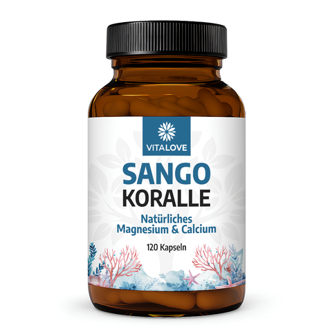 Sango Koralle – Magnesium & Calcium Kapseln (120 Kapseln)