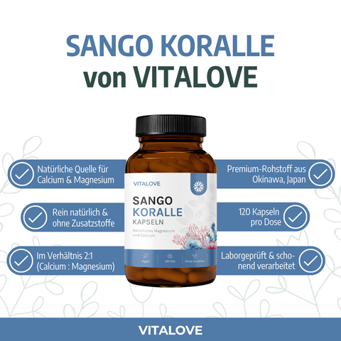 Sango Koralle von Vitalove mit natürlichen Mineralstoffen aus Okinawa