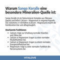 Sango Koralle als natürliche Quelle für Calcium und Magnesium
