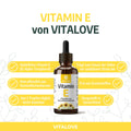 Vitamin E Tropfen mit D-Alpha-Tocopherol und Sonnenblumenöl