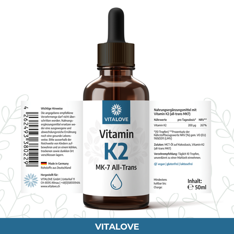 Vitamin K2 Tropfen (MK7 all-trans) - 50 ml