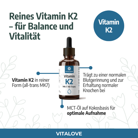 Vitamin K2 Tropfen (MK7 all-trans) - 50 ml