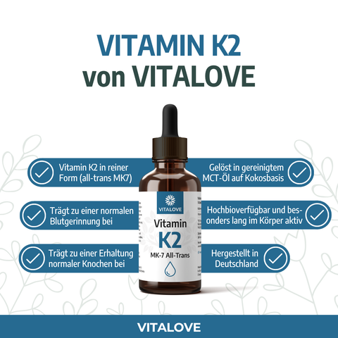 Vitamin K2 Tropfen (MK7 all-trans) - 50 ml