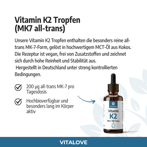 Vitamin K2 Tropfen (MK7 all-trans) - 50 ml