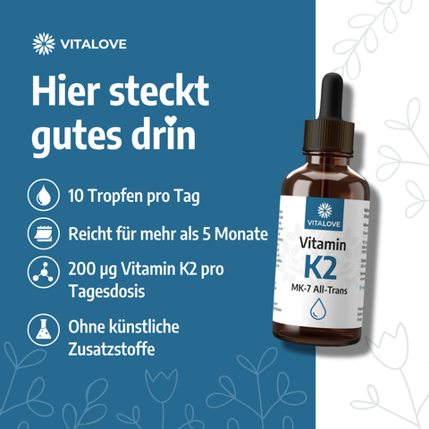 Vitamin K2 Tropfen (MK7 all-trans) - 50 ml