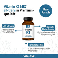 Produktvorteile der veganen Vitamin K2 Kapseln