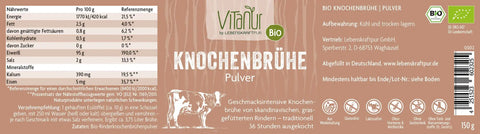 knochenbrühe aufbewahren Bio Knochenbrühe Pulver – VITALOVE
