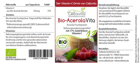 Bio Acerola (Der Vitamin-C-Drink) 90g Pulver