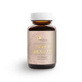 CellaPure Inner Beauty Flasche, braunes Glas mit weißem Deckel, Kollagen und Hyaluron Kapseln