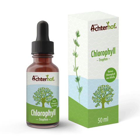 Gocce di clorofilla da erba medica - 50 ml