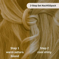 Tinta professionale per capelli vegetale biondo Sahara freddo "cool sahara blond in 2-Steps" 2x 90g ricariche